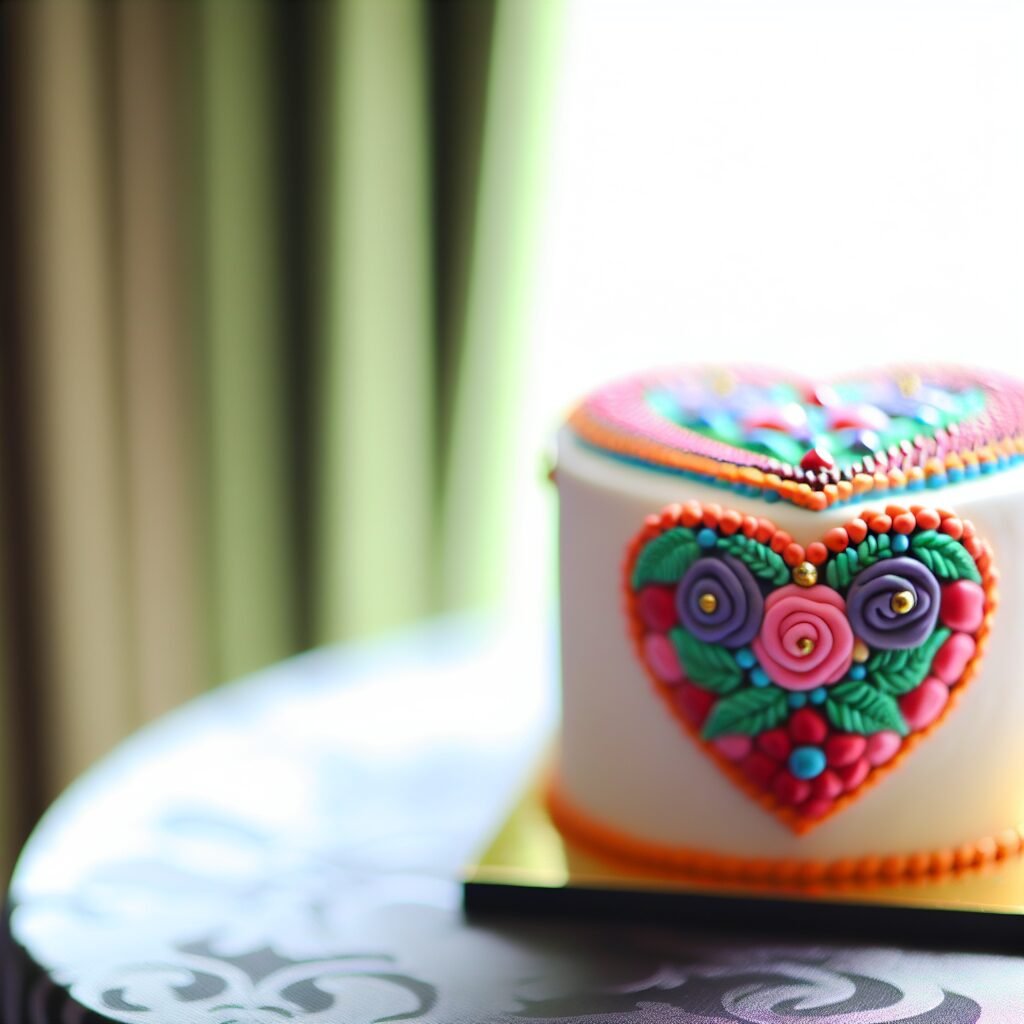 Bolo Em Formato De Coração