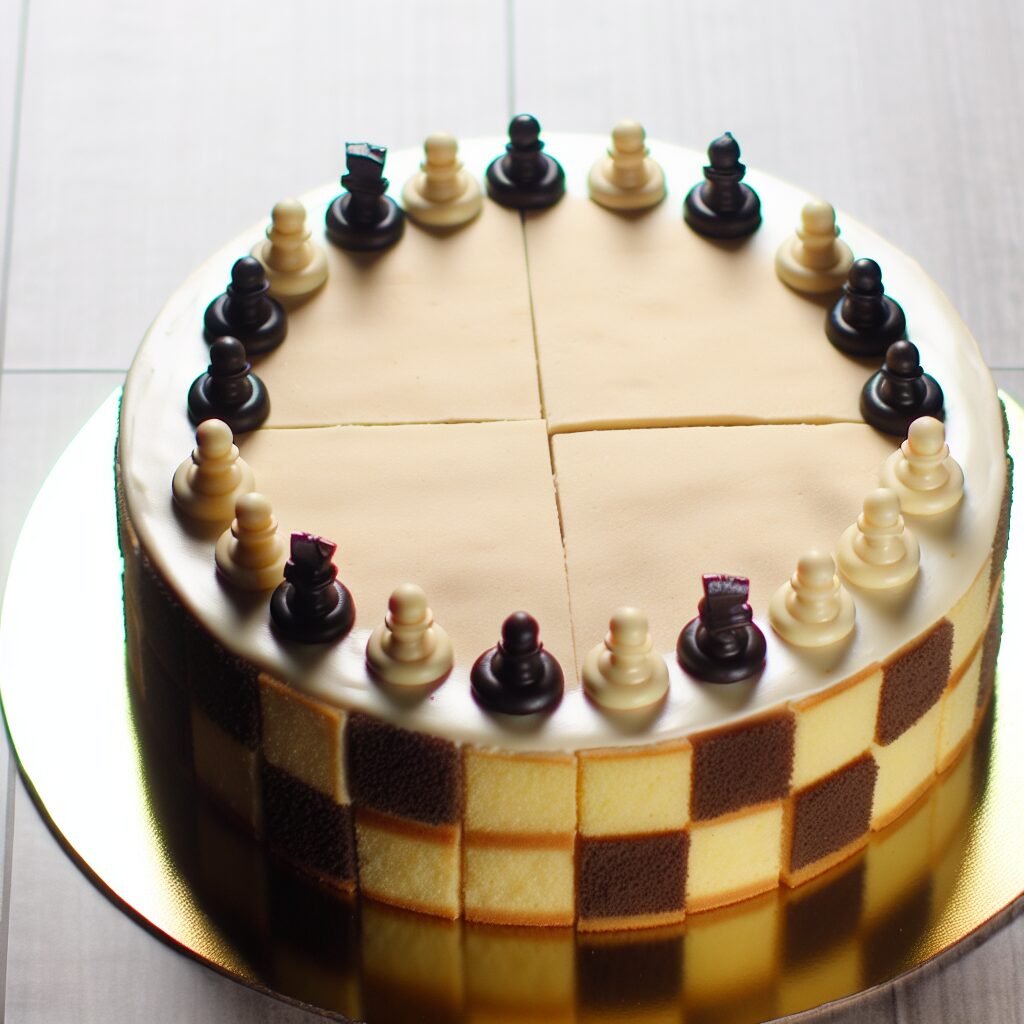 Bolo Xadrez Redondo