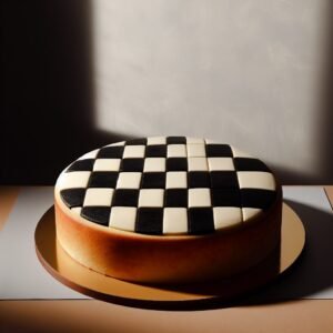 Bolo Xadrez Redondo