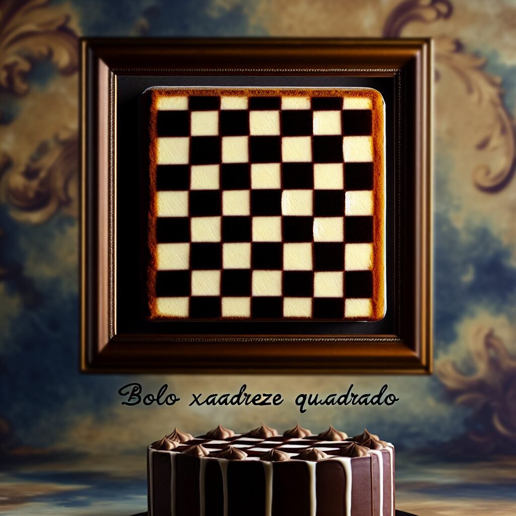 Bolo Xadrez Quadrado