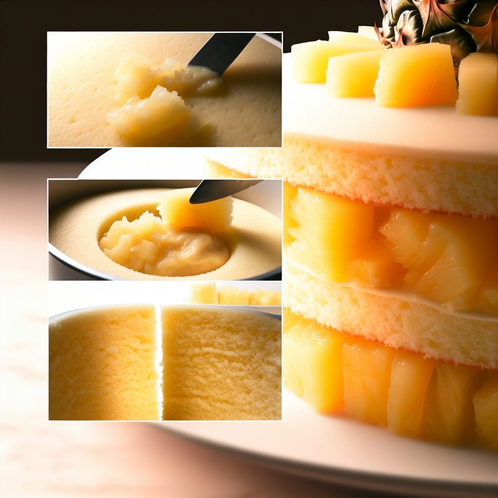 Receita de Bolo Com Recheio De Abacaxi
